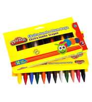 Mey İthalat® 12 Renk Extra Jumbo Crayon