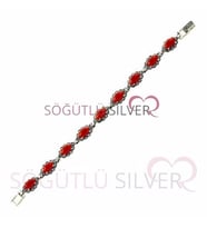 Söğütlü Silver markazit bileklik