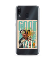 Samsung Galaxy A20/A30 Uyumlu Lionel Messi Desenli Şeffaf Telefon Kılıfı