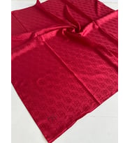 Belli Fresh Monogram Jakarlı Eşarp 1-98 Kırmızı Desenli