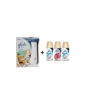 Glade Otomatik Sprey X Okyanus Sessizliği X Temiz Çarşaf Ferahlığı X Meyve & Çiçek Buketi X Temiz Çarşaf Ferahlığı = 3 X 269 Ml