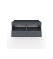 Kronos Konsol 2 Raflı 4 Çekmeceli  176x59x99 Antrasit-Antrasit
