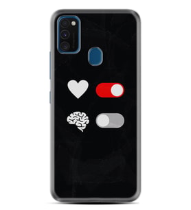 Samsung M21 M22 M23 M30 M31S M32 Kılıf Desenli Silikon Love Brain 1722