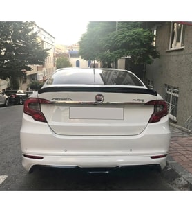 Fiat Egea Spoiler Parlak Siyah Plastik Spoyler