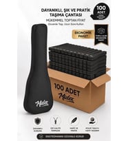 Midex CS-24A-100X Concert Ukulele Çantası 100'lü Paket Kaliteli Siyah Kılıf (100 Adet)