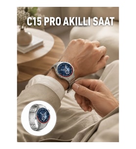 Mey İthalat® Dayanıklı Kordonlu Şarjlı Akıllı Saat Yeni Nesil