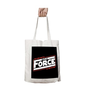 Star Wars Güç Benimle iki Tarafı Kalıcı Baskılı Yıkanabilir Çanta