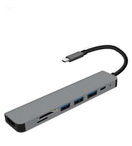 Ally 7in1 USB 3.1 HDMI 4K 30HZ 2K 1080P Type-C HUB Adaptör Dönüştürücü-(5775) - SSSSSS5284-8