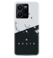 Vivo Y35 Kılıf Resimli Desenli Baskılı Silikon Life and Death 1339