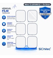 SChitec Mibro T2 (XPAW012) Uyumlu Ön Yüzey Nano Şeffaf Hidrojel Ekran Koruyucu