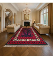 Agkhome Old Authentic Örgü Saçaklı Yağcı Bedir Halısı 151X225 Cm (Karışık)