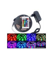 Led Animasyonlu Rgb Şerit Kumandalı Trafolu Led Işık Aydınlatma 5 Metre Rnkli (Çok Renkli)