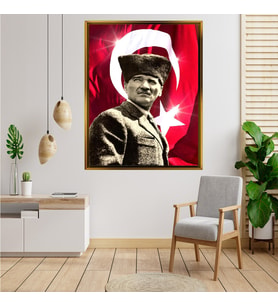 ÇERÇEVELİ ATATÜRK TABLO S623