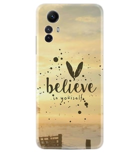 Xiaomi Redmi Note 12S Kılıf Resimli Desenli Baskılı Silikon Belive in Yourself 1316