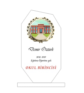 Kişiselleştirilebilir Kristal Plaket (Beyaz)