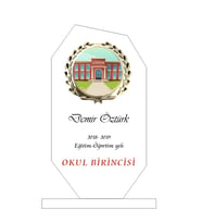 Kişiselleştirilebilir Kristal Plaket (Beyaz)