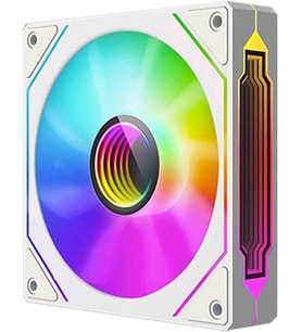 BUBALUS B-4Pro 120 mm ARGB PWM PC Kasa Fanı Beyaz – Infinity Mirror & Sessiz Soğutma