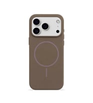 iPhone 17 Pro Max Mag Core Akıllı MagSafe Animasyonlu Silikon Kılıf Kahverengi