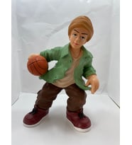 Doğum Günü Hediyesi Basketbolcu Genç Biblo Kumbara Kişiye Özel İsim Yazılır (Yeşil)