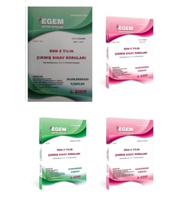 Egem Eğitim Yayınları Güncel (aöf) Uluslararası Ilişkiler 3 Ve 4.sınıf Çıkmış Sorular (güz-bah) (Çok Renkli)