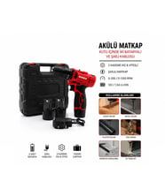 2 KADEME HIZ - VİTESLİ ŞARJLI MATKAP 0-350 / 0-1350 RPM 12V / 1.5A LI-ION RDX-3322 (5343)
