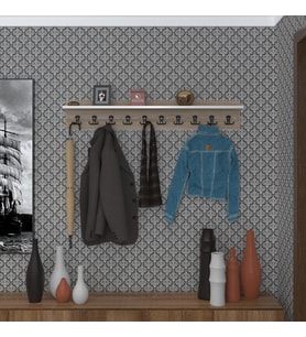 Kenzlife elbise askılığı askılık vettini crd 20*120*12 siyah 10 adet askı portmanto (Karışık)