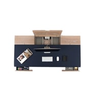 Sy Picta 180 Patina Meşe Masa - Lacivert