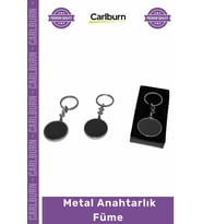 Özel Üretim Lüks Şık Tasarım Kaliteli Dayanıklı Promosyon Hediyelik Lazer Metal Anahtarlık Füme