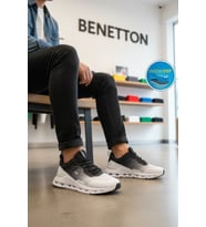 United Colors Of Benetton Beyaz Bağcıklı Hafızalı Taban Erkek Spor Ayakkabı BNI-11053 M