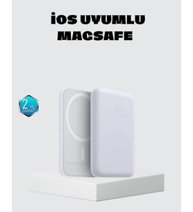 Magsafe 15w Kablosuz Hızlı Şarj, Lightning Girişli Taşınabilir Batarya
