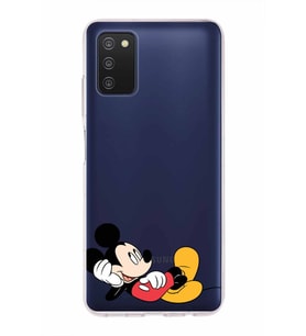 Samsung Galaxy A03s  Kapak Mickey Mouse Tasarımlı Şeffaf Silikon Kılıf