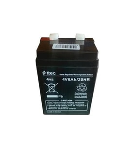 Ttec 4V 6Ah Bakımsız Kuru Akü Işıldak Fener Akü
