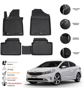 Kıa Cerato 2018 3D Havuzlu Paspas OTL