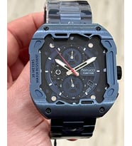 Ferrucci Kare Kadran Mavi Renk Fonksiyonları Aktif Takvimli 45mm Kasa Çap Erkek Kol Saati