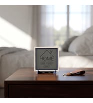 Minimalist Ev Silüetli Dekoratif Obje, Ev ve Ofisiniz İçin Anlamlı Bir Seçim 10x10 cm