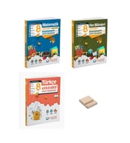 LGS 8. Sınıf Matematik Fen Bilimleri ve Türkçe Etkinlikli Soru Bankası 3lü Set