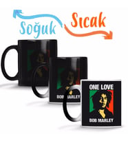 Bob Marley 002 Sihirli Kupa Bardak Porselen