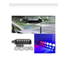 VANTUZLU 7 MODLU 6 LEDLİ KIRMIZI MAVİ