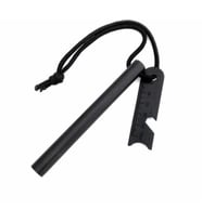 Valkyrie 10cm Boy 1cm En Full Magnezyum Ateş Başlatıcı Bar - %100 Katkısız Alüminyum İçermez Fire Starter Siyah