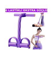 6 Lastiklli Body Trimmer Vücut Şekillendirme ve Güçlendirme Egzersiz Aleti Body Trimmer Spor Aleti Ekstra Güçlü