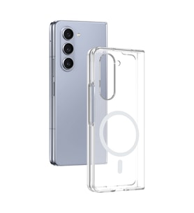 Samsung Galaxy Z Fold 5 Kılıf Magsafe Özellikli Şık Sert ve İnce London Premium PC Kapak (Renksiz)
