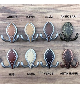 Ahşap Desenli Plastik Portmanto Askısı DAS (2 Adet) Venge (Renksiz)