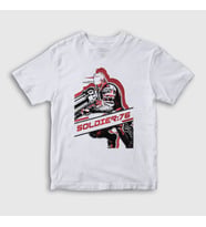 Presmono Unisex Çocuk Beyaz Soldier 76 Oyun Overwatch T-Shirt 362549tt