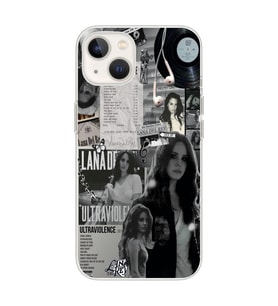 Iphone 14 Uyumlu Lana Del Rey Desenli Şeffaf Telefon Kılıfı