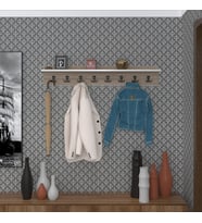 Kenzlife elbise askılığı askılık vettini crd 20*100*12 siyah 8 adet askı portmanto (Karışık)
