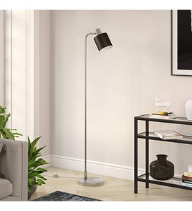 Rsylight Retro Mat Krom Modern Dekoratif Lambader Köşe Lambası (Metal)