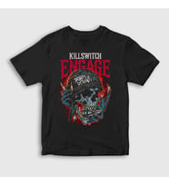 Presmono Unisex Çocuk Siyah Disarm Metal Killswitch Engage T-Shirt 537341tt