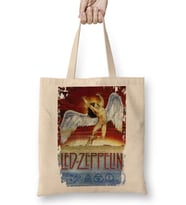 Led Zeppelin Bez Çanta Uzun Saplı