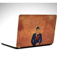 Süperman Çizim Laptop Sticker 19 inch (40,5X27CM)
