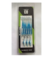 Caretta C8 10cm 10gr 5+3 Silikon Yem Silver Blue